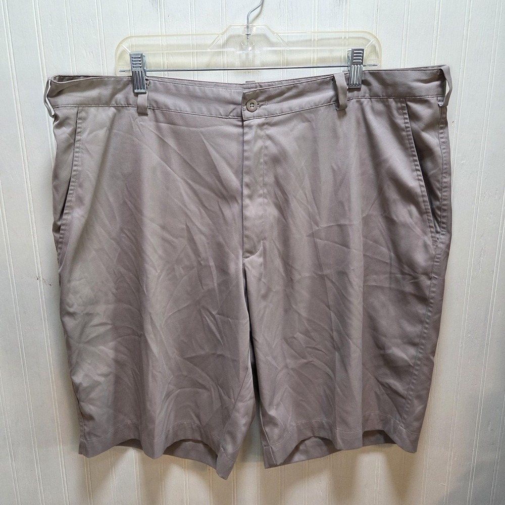 Nike Golf Dri-FIT Shorts Mens 40 Beige Microfiber Stretch Lightweight‎